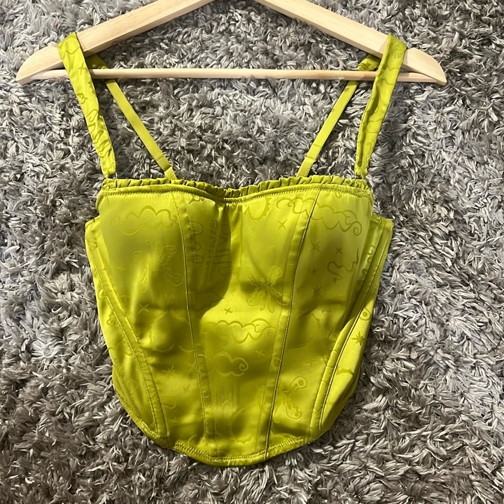 Savage X Fenty Corset Green XS
